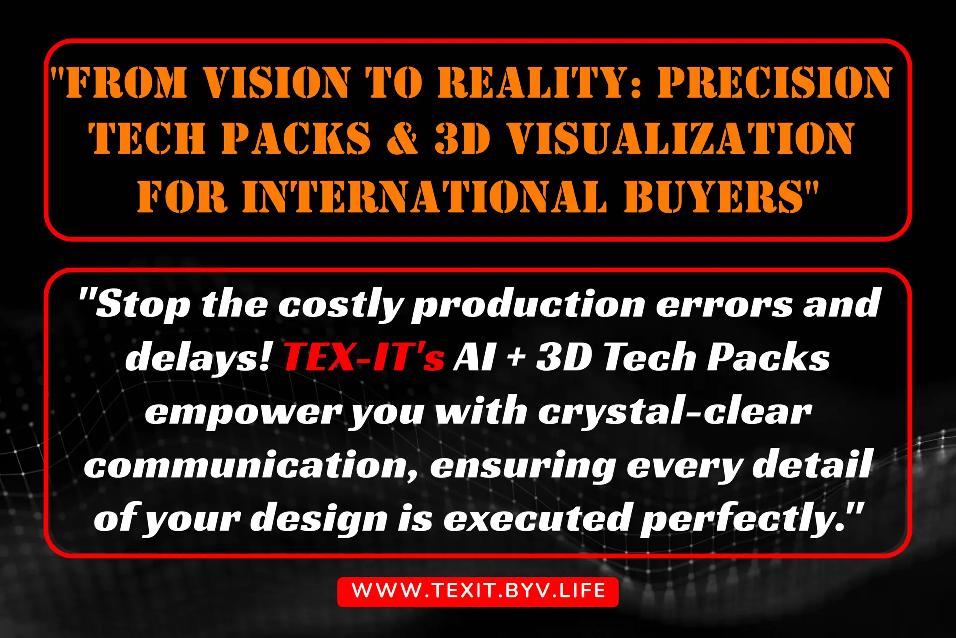 Techpack design for international buyers and buying house